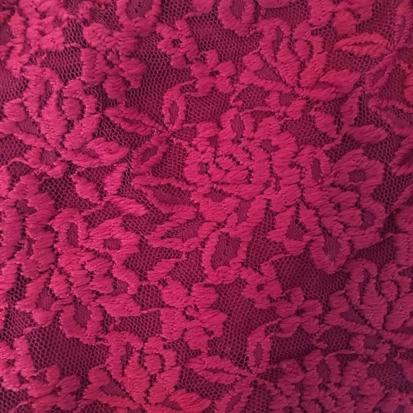 Free People High Waisted Red Lace Shorts - Picture 8 of 9